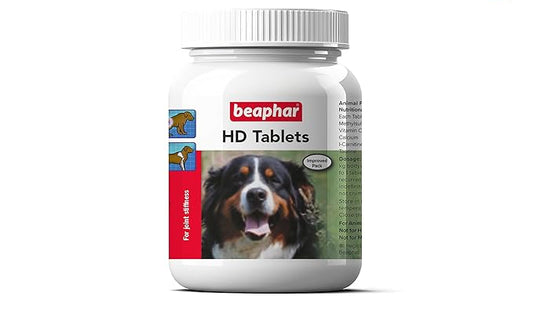 Beaphar HD Hip Dysplasia & Joint Problems Supplement Tablets for Dogs 60 Tablets