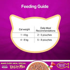 Whiskas Adult (1+ Year) Tasty Mix Wet Cat Food Made with Real Fish Tuna With Kanikama And Carrot in Gravy 70gm