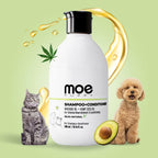 Moe Puppy Shampoo+Conditioner Cruelty Free and Plant Based Formula Shampoo For Dogs & Cats 300ml