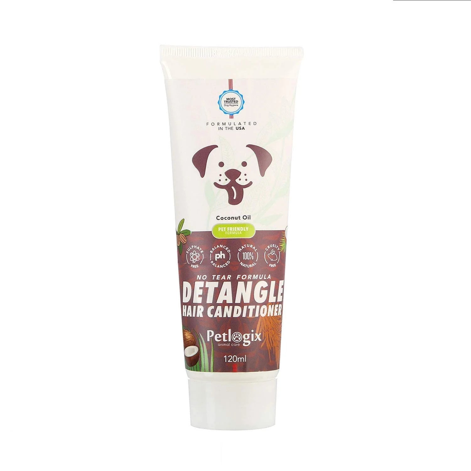 Petlogix Vegan & Cruelty Free Natural Detangle Hair Conditioner For Dogs 120g