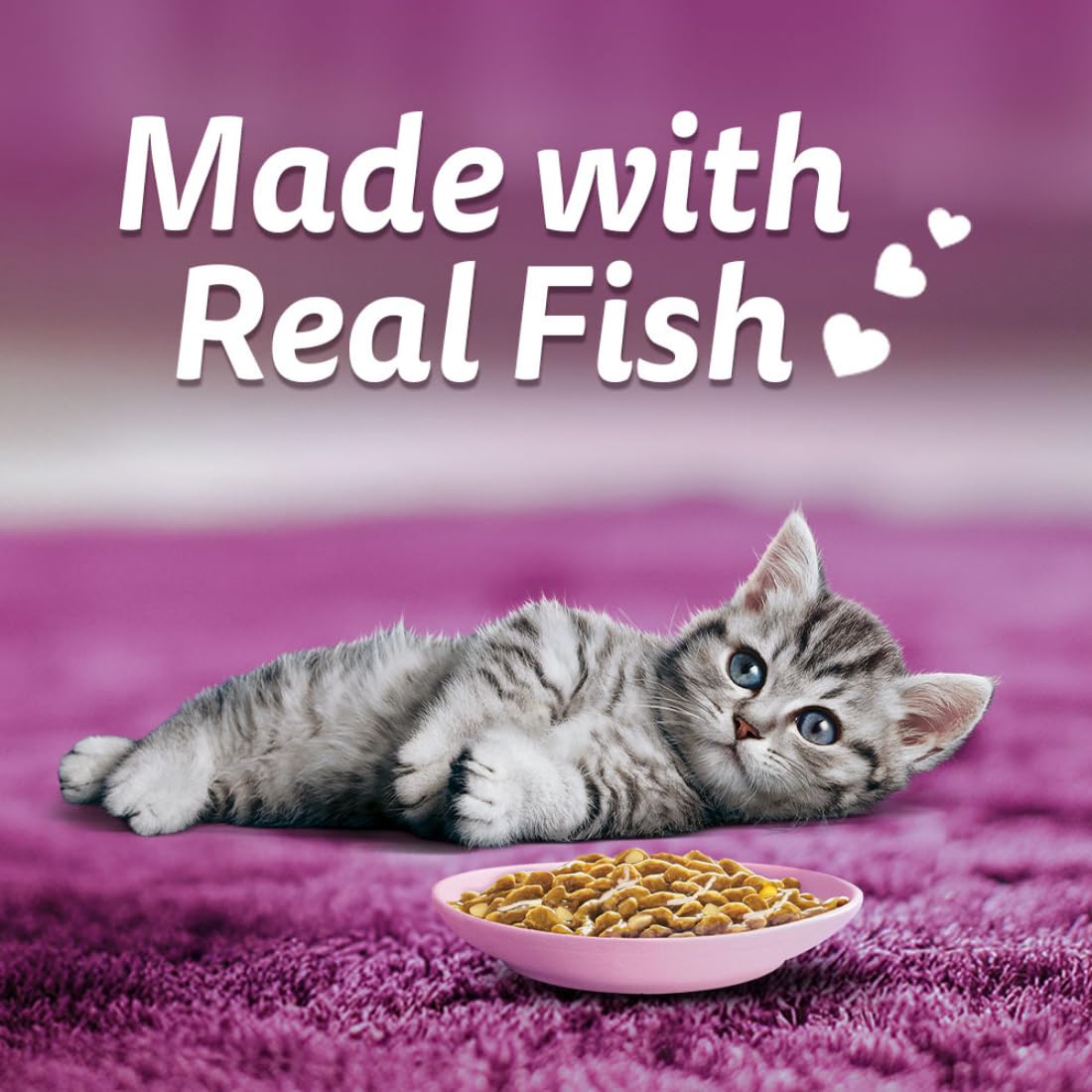 Whiskas Tasty Mix Chicken Tuna With Sweet Potato flvor In Gravy Wet Food For Junior (2-12 Months) Kitten 70 gm