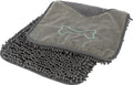 Trixie Microfibre Towel with Mitt Pockets Grey 78x32cm