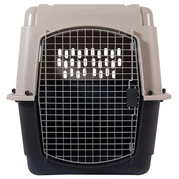 Petmate Ultra Vari Kennel Fashion 36x25x27” Taupe & Black (IATA Approved)