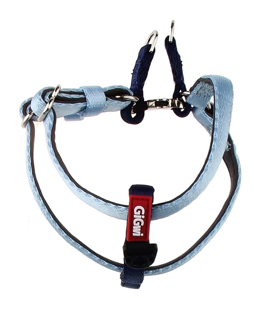 Gigwi Premium Line Durable H-Harness for Dogs Reflective Material Blue 10mmx20-40cm (Small)