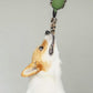 Gigwi Duck Push To Mute with Plush Tail Dog Toy Green