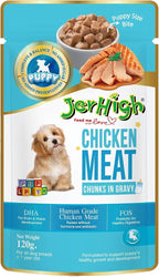 Jer High Chicken Meat Chunks in Gravy Puppy Wet Food 120g