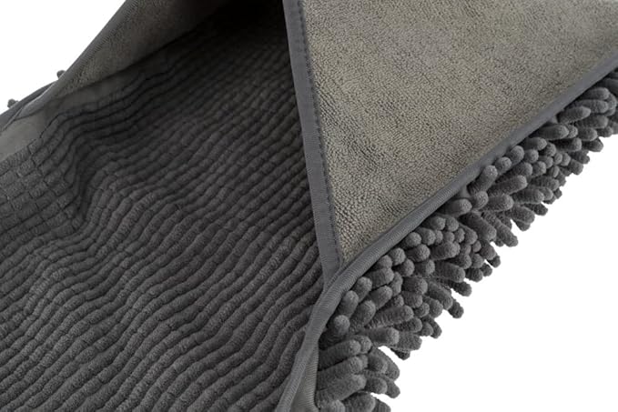 Trixie Microfibre Towel with Mitt Pockets Grey 78x32cm