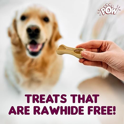 Pow Meaty Middle Duo Filled Bone Made With Real Juicy Chicken & Duck Treat For Dog - 128gm