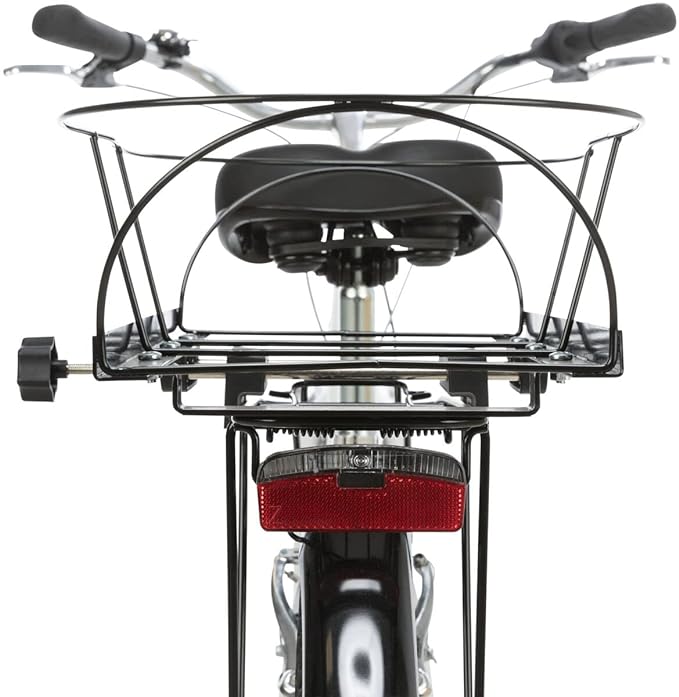 Trixie Long Bicycle basket For Wide Bike Racks Eva (29x42x60 cm) - Black