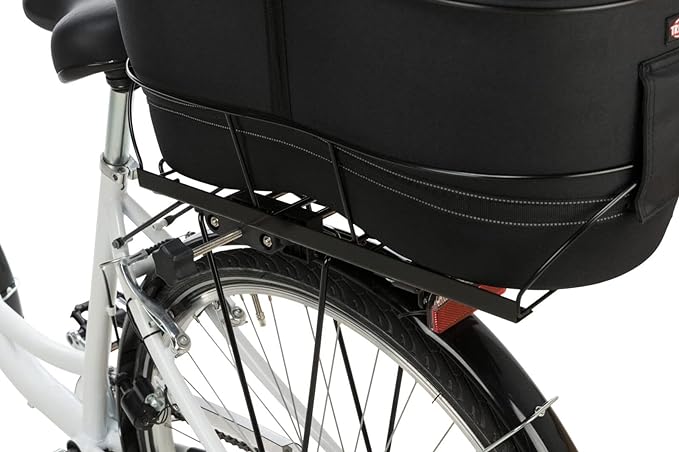 Trixie Long Bicycle basket For Wide Bike Racks Eva (29x42x60 cm) - Black