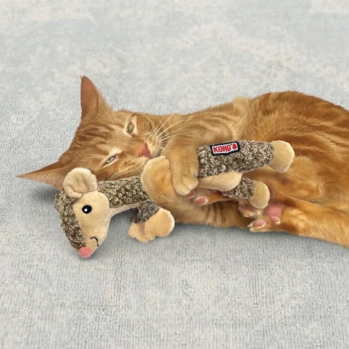 Kong Luvs Mouse Cat Catnip Toy 22.86 x 6.35 x 5.08cm
