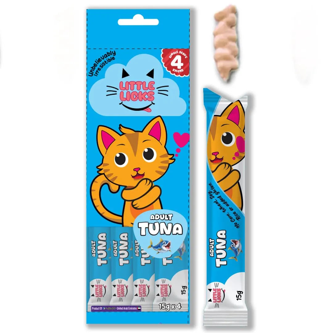 Smudges Little Licks Adult Tuna Creamy Bisque Treats for Adult Cat 4 x 15g