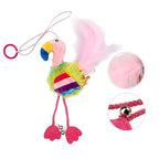 Gigwi Finger Teaser Flamingo with Catnip and Bell Cat Toy 23x 15.50 x 5cm