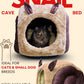 Caninkart Hut-Snail Bed For Cats & Small Breed Dogs 22cm x 17cm x 16cm - Grey
