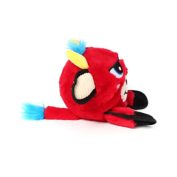 GiGwi Plush Jumball Bull Toy for Dogs (Red) Medium  27 x 15 x 24.50