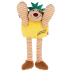 Gigwi Plush Friendz Pineapple Squeaker Dog Toy Medium