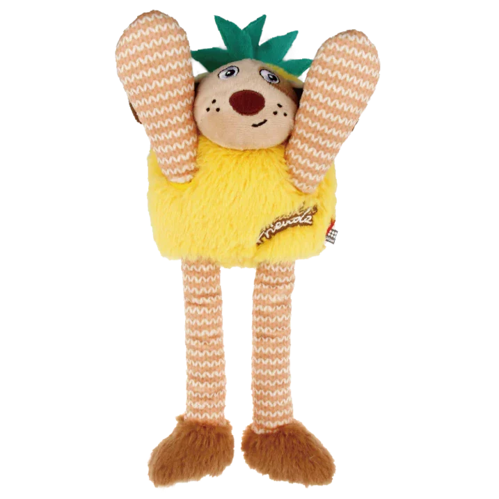 Gigwi Plush Friendz Pineapple Squeaker Dog Toy Medium