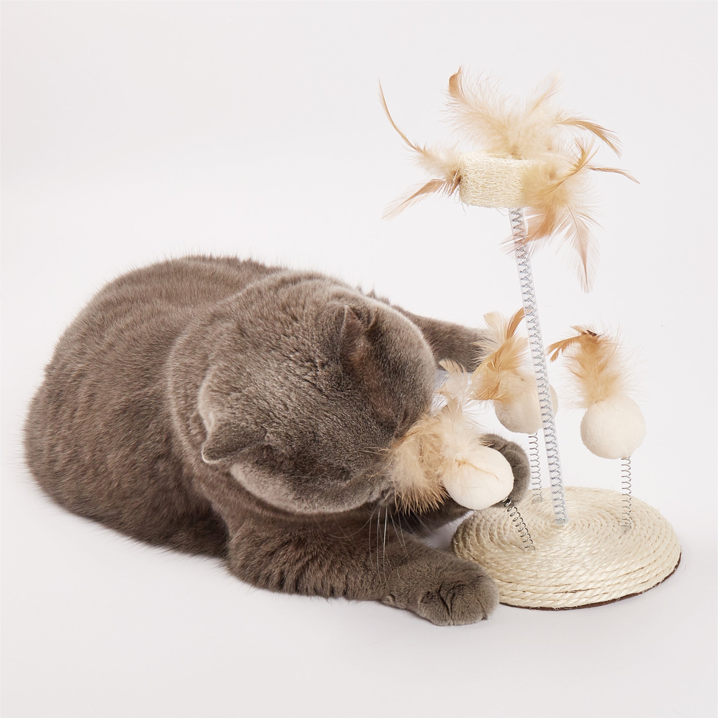 FOFOS Natural Wobbler Cat Toy 14 x 14 x 25cm