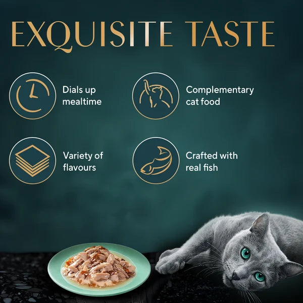 Sheba Fish with Dry Skipjack Flavour Wet Cat Food 35g