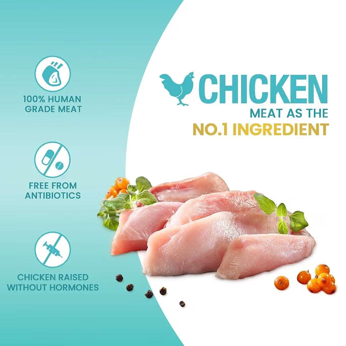 Jer High Chicken and Liver Chunks in Gravy Puppy Wet Food 120g