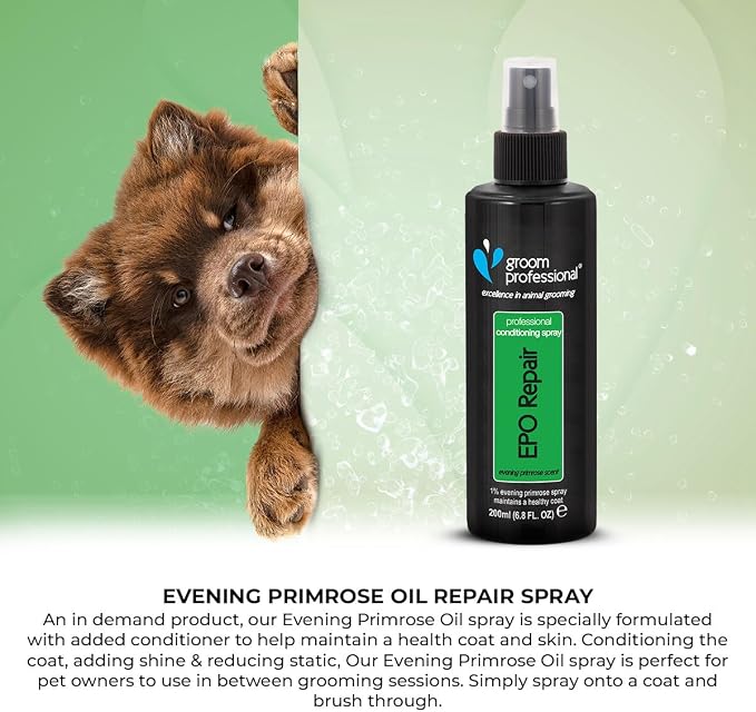 Groom Professional Evening Primrose Oil Conditioning Dog Spray 200ml