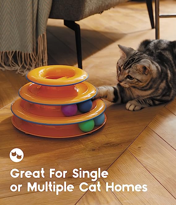 Petstages Tower of Track Three Level Active Cat Toy