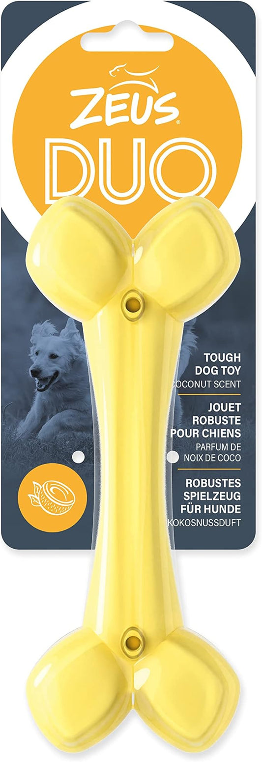 Zeus Duo Bone Chew Toy Coconut Flavour - Yellow