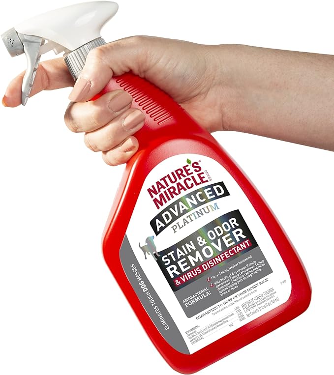 Nature's Miracle Advanced Platinum Stain & Odor Remover & Virus Disinfectant For Dog 946ml