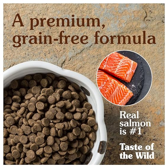 Taste Of The Wild Pacific Stream Canine Formula with Smoked Salmon | Grain Free Diet | Adult Dog Dry Food