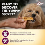 Pow Meaty Middle Duo Filled Bone Made With Real Juicy Chicken & Duck Treat For Dog - 128gm