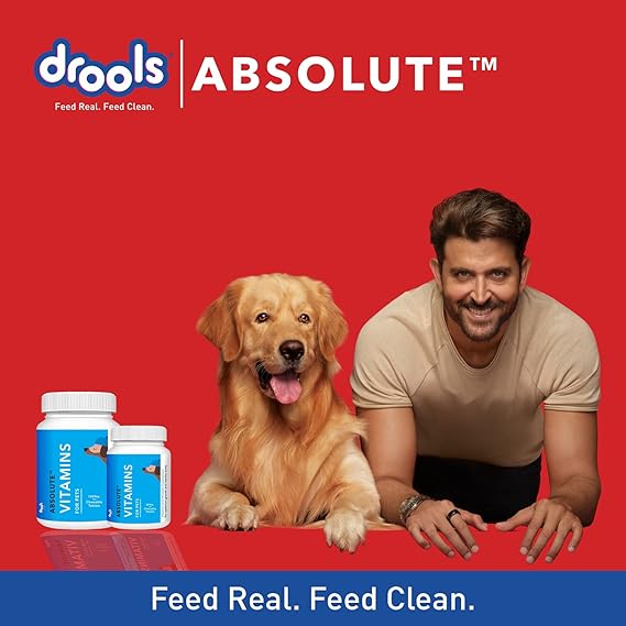 Drools Absolute Vitamin Tablet Dog Supplement 50 Pieces