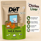 Dogs & Tiddles Soft and Chewy Chicken Liver Dog Treats 100g
