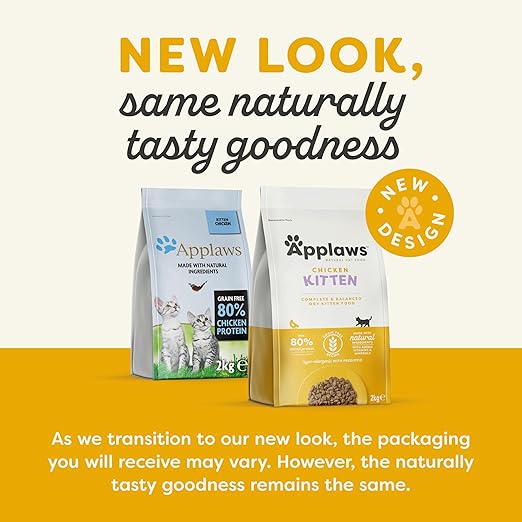 Applaws Complete and Grain Free Dry Kitten Food Kitten Chicken for All Cats 2kg