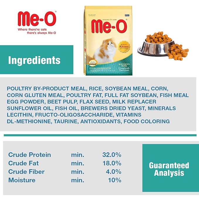 Me-O Kitten Persian Dry Cat Food 6.8kg