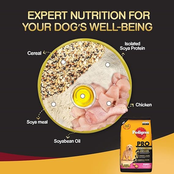 Pedigree Pro Puppy Large Breed (3-18 Months) Dry Dog Food 3 Kg