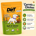 Dogs & Tiddles Soft and Chewy Chicken & Carrot Dog Treats 100g