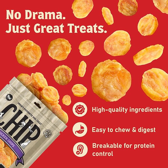 Chip Chops Chicken Chips Coins Dog Treats 70gm