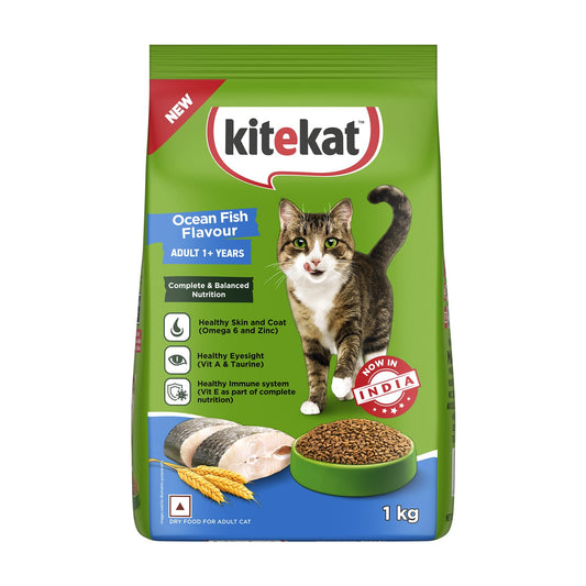 KiteKat Adult (1+ years) Dry Cat Food Ocean Fish Flavor 1kg