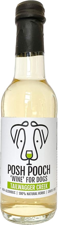 Woof & Brew Vegan Posh Pooch Non-Alcoholic White Wine For Dog 250ml (Delivery only in Delhi NCR, extra shipping charges may apply)