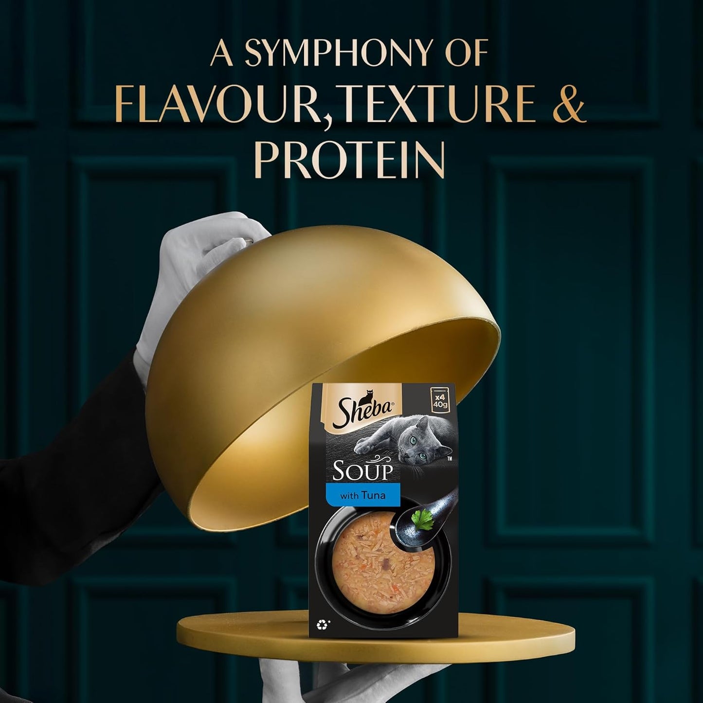 Sheba Soup With Tuna Wet Food For Cat 40gm x 4pcs