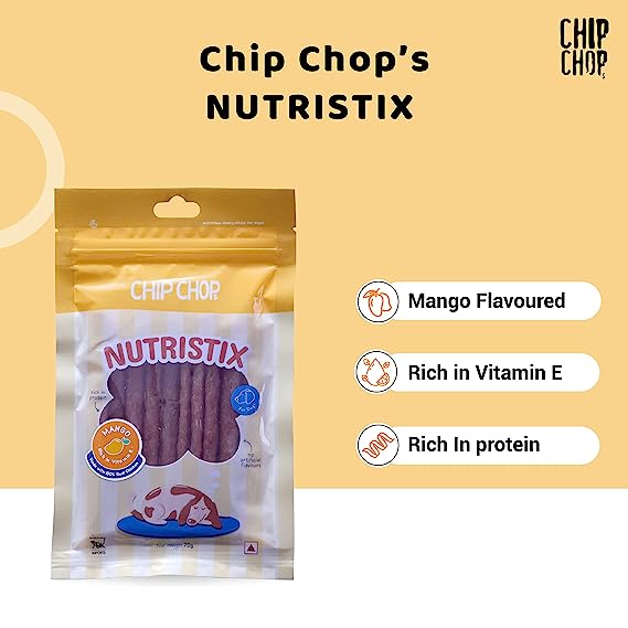 Chip Chops Nutristix Mango Flavor Treat For Dogs 70g