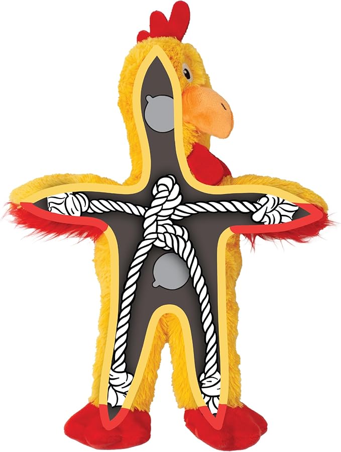 Kong Knots Chicken Dog Toy M/L