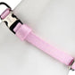 Gigwi Premium Line Reflective Strap with Sturdy Metal Buckle Dog Collar Adjustable Neck Size 20-30cm Pink (Small)