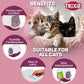 Trixie Vico Cat Litter Tray with Hood | Berry/White | Size: 40x40x56cm