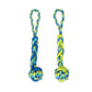 Zeus Rope & TPR Ball Tug Toy (7cm x 42cm)- Assorted Colors