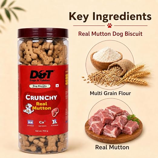 Dogs & Tiddles Real Mutton Dog Biscuits 700g
