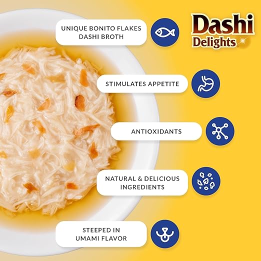 Inaba Dashi Delight Chicken with Tuna Recipe Cat Treat 70g