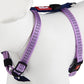 Gigwi Classic Line Secure H-Harness Reflective Material Breathable & Lightweight Harness For Dogs 10mmx20-40cm Purple (Small)