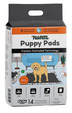 Pawpaya Training Pads Carbon Activated Technology Leak-Proof Ultra Absorbent for Dogs and Puppies 60cm x 90cm 14pcs