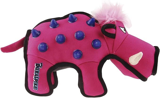 Gigwi Duraspikes Wild Boar Dog Toy Rose Pink 27x13x19cm